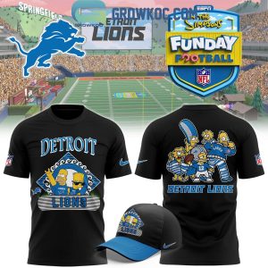 Detroit Lions Funday Football The Simpsons 2024 Hoodie T-Shirt