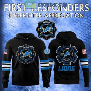 Detroit Lions Night Of Firefighter Appreciation Celebrate Hoodie Long Pants