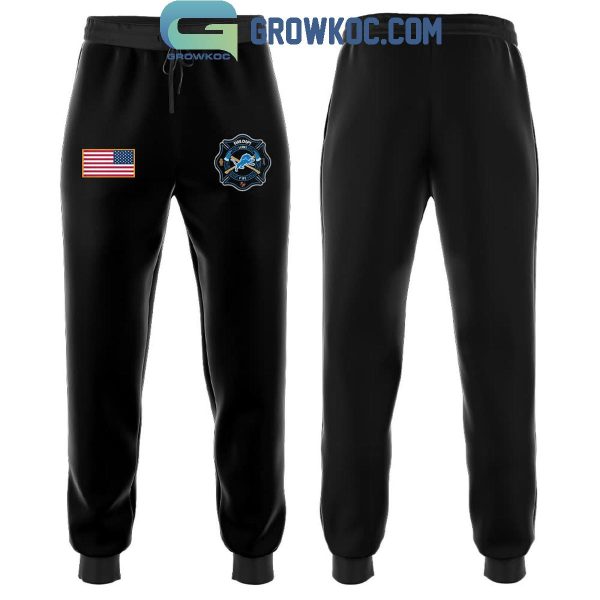 Detroit Lions Night Of Firefighter Appreciation Celebrate Hoodie Long Pants