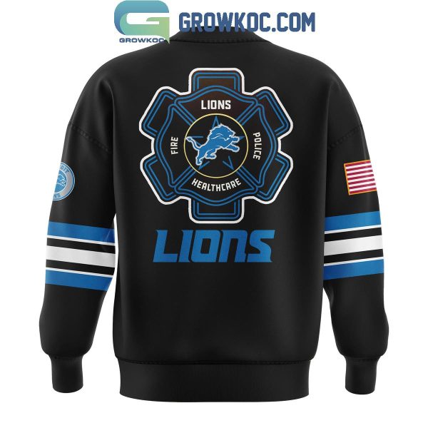 Detroit Lions Night Of Firefighter Appreciation Celebrate Hoodie Long Pants