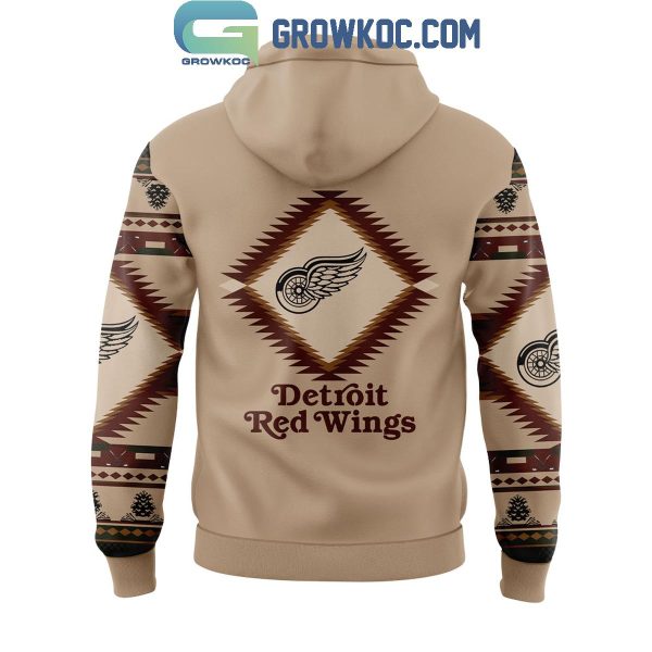 Detroit Red Wings Native American Heritage 2024 NHL Time Hoodie Long Pants