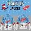 New Jersey Devils Snoopy Celebrating Peanuts Winter Break 2024 Baseball Jacket