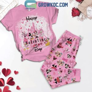 Disney Mickey Mouse Happy Valentine’s Day 2025 Fleece Pajamas Set