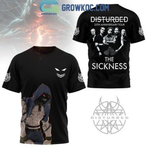 Disturbed 25th Anniversary The Sickness 2025 Tour Hoodie T-Shirt