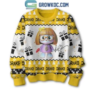 Drake The Anita Max Win Tour 2025 Celebrating Christmas Ugly Sweater