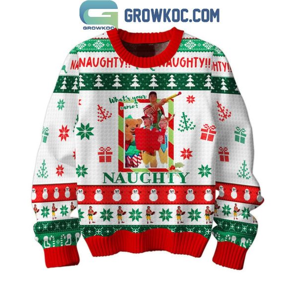 Elf What’s Your Name Naughty Christmas Ugly Sweater