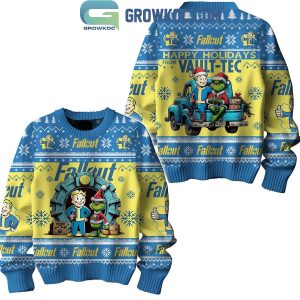 Fallout Vault-Tec Happy Holidays The Grinch 2024 Christmas Ugly Sweater