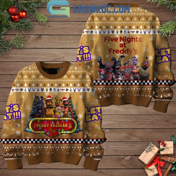 Five Night At Freddy’s I Survived In 2024 Christmas Ugly Sweater