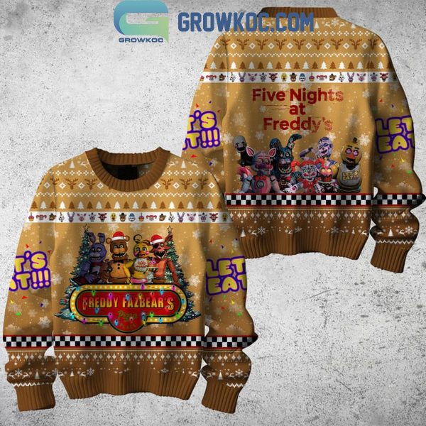 Five Night At Freddy’s I Survived In 2024 Christmas Ugly Sweater