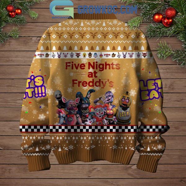 Five Night At Freddy’s I Survived In 2024 Christmas Ugly Sweater