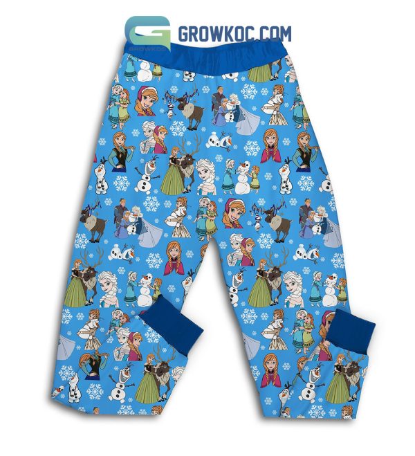 Frozen Elsa Let It Frozen 2024 Fleece Pajamas Set