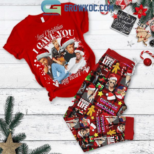 George Michael Last Christmas 2024 I Gave You My Heart Fleece Pajamas Set