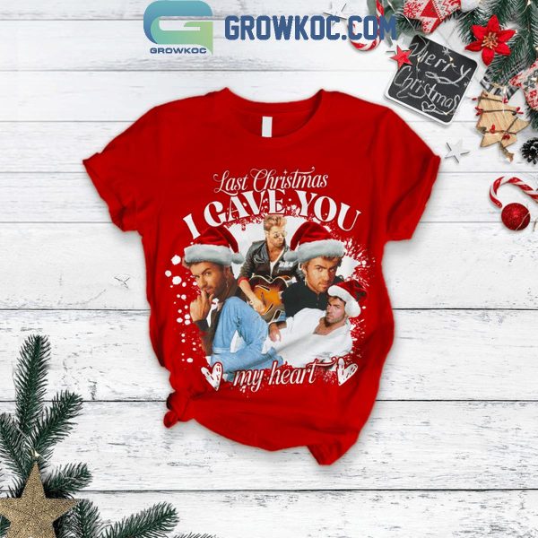 George Michael Last Christmas 2024 I Gave You My Heart Fleece Pajamas Set