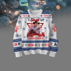 George Strait Jesus I Strait Up Christmas Ugly Sweater