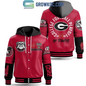 Georgia Bulldogs Football 2025 Go Dawgs Playoffs Baseball Jacket