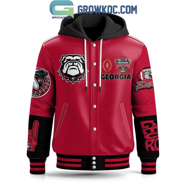 Georgia Bulldogs Football 2025 Go Dawgs Playoffs Baseball Jacket