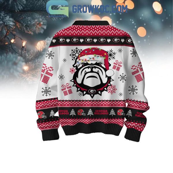 Georgia Bulldogs I’m Just A Chill Guy Who Loves Bulldogs Christmas Ugly Sweater