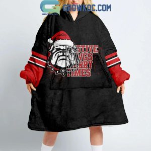 Georgia Bulldogs SEC Champions Top Dawgs 2024 Christmas Oodie Hoodie Blanket