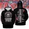 Georgia Bulldogs SEC Championship 2024 Champions Red Version Hoodie T-Shirt