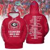 Georgia Bulldogs SEC Championship 2024 Champions Hoodie T-Shirt Black Design