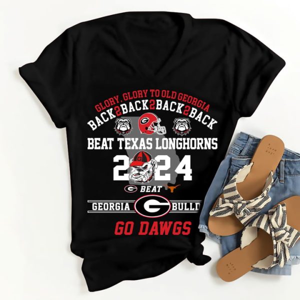 Georgia Bulldogs Beat Longhorns Glory To Old Georgia 2024 T-Shirt