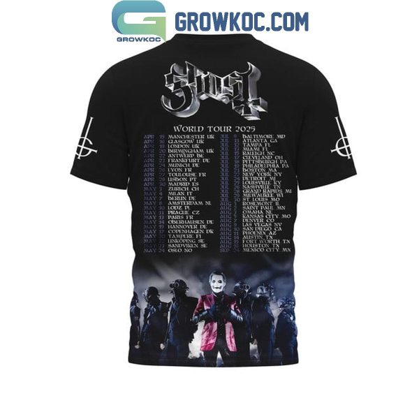 Ghost Band Celebrating 2025 World Tour Hoodie T-Shirt