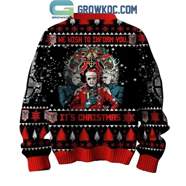 Ghost We Wish To Inform You It’s Christmas Ugly Sweater