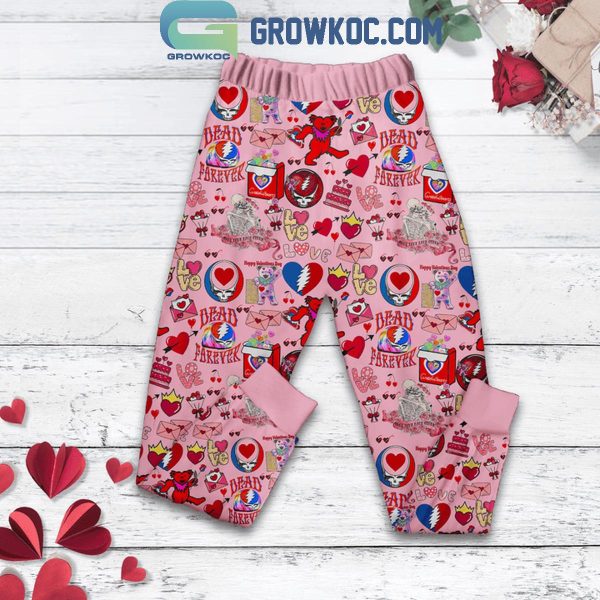 Grateful Dead From The Heart Valentine’s Day 2025 Fleece Pajamas Set