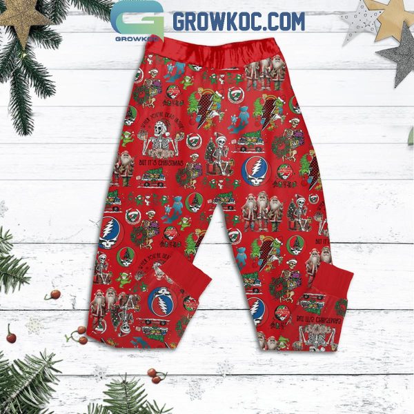 Grateful Dead Have A Merry Jerrymas Christmas Fleece Pajamas Set