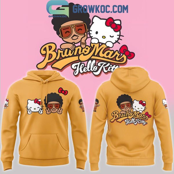 Hello Kitty Bruno Mars Stay Cool 2024 Orange Hoodie T-Shirt