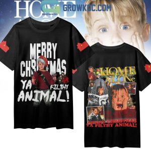 Home Alone Merry Christmas 2024 Ya Filthy Animals Festive Hoodie T-Shirt