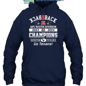 Houston Texans AFC South Division 2023-2024 Champions T-Shirt