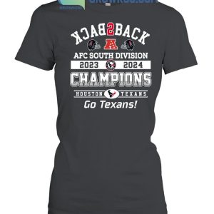 Houston Texans AFC South Division 2023-2024 Champions T-Shirt