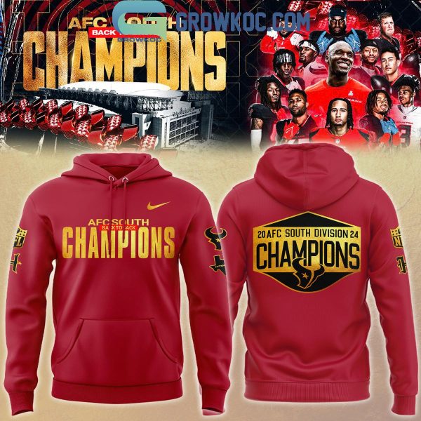 Houston Texans Champions Of AFC South Division 2024 Hoodie T-Shirt