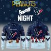 Minnesota Wild Cheer Christmas Night With Peanuts And Snoopy Hoodie Long Pants