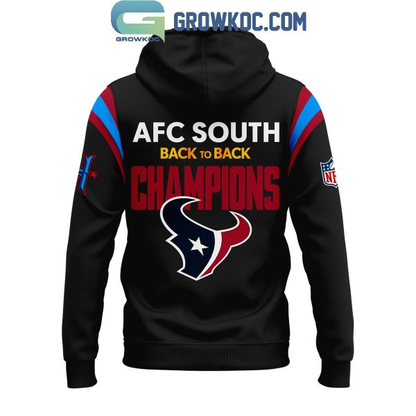 Houston Texans Football Champions Of AFC South Division 2024 Hoodie T-Shirt