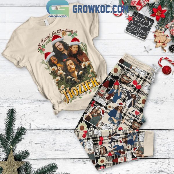 Hozier I Love Hozier Christmas Time Fleece Pajamas Set