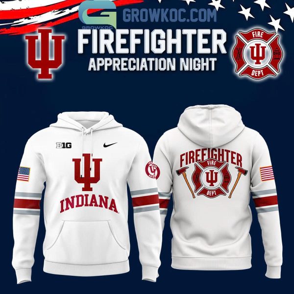 Indiana Hoosiers x 2024 Firefighter Appreciation Night Hoodie T-Shirt