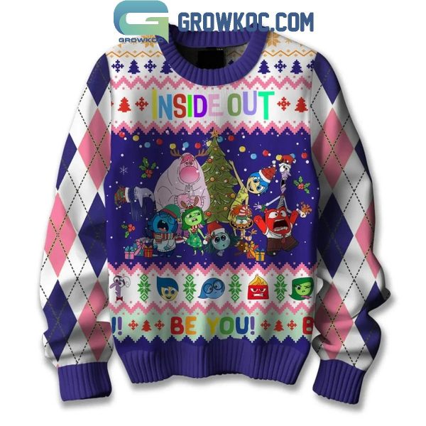 Inside Out Believe In Yourself Be You Christmas Ugly Sweater