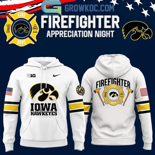 Iowa Hawkeyes x 2024 Firefighter Appreciation Night Hoodie T-Shirt