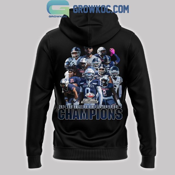 Jackson State Tigers 2024 Southwestern Athletic Conference Champs Hoodie T-Shirt