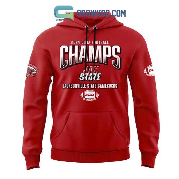 Jax State Football C USA 2024 Football Champions Hoodie T-Shirt