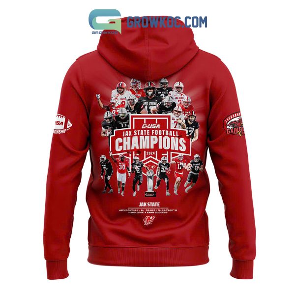 Jax State Football C USA 2024 Football Champions Hoodie T-Shirt