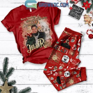 Jelly Roll Have Yourself A Beautifully Broken Christmas Fleece Pajamas Set