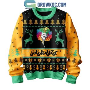 Jimi Hendrix The Wind Cries Mary Merry Christmas 2024 Ugly Sweater