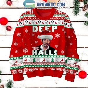 Johnny Depp Deep The Halls Merry 2024 Christmas Ugly Sweater