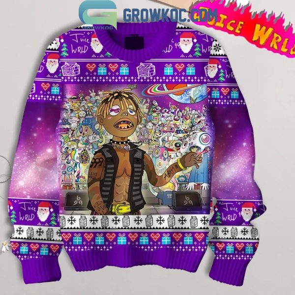 Juice Wrld The Party Never Ends 2024 Christmas Ugly Sweater