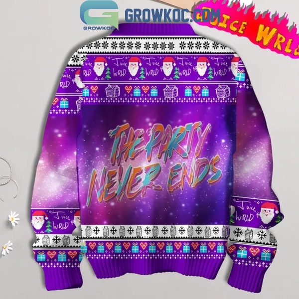 Juice Wrld The Party Never Ends 2024 Christmas Ugly Sweater