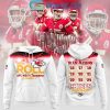 Kansas City Chiefs 9 Straight AFC West 2024 Champs Roll Hoodie T-Shirt