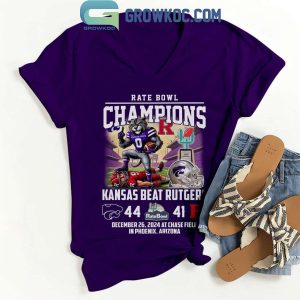 Kansas State Wildcats Beat Rutgers Rate Bowl Champions 2024 Celebrating T-Shirt